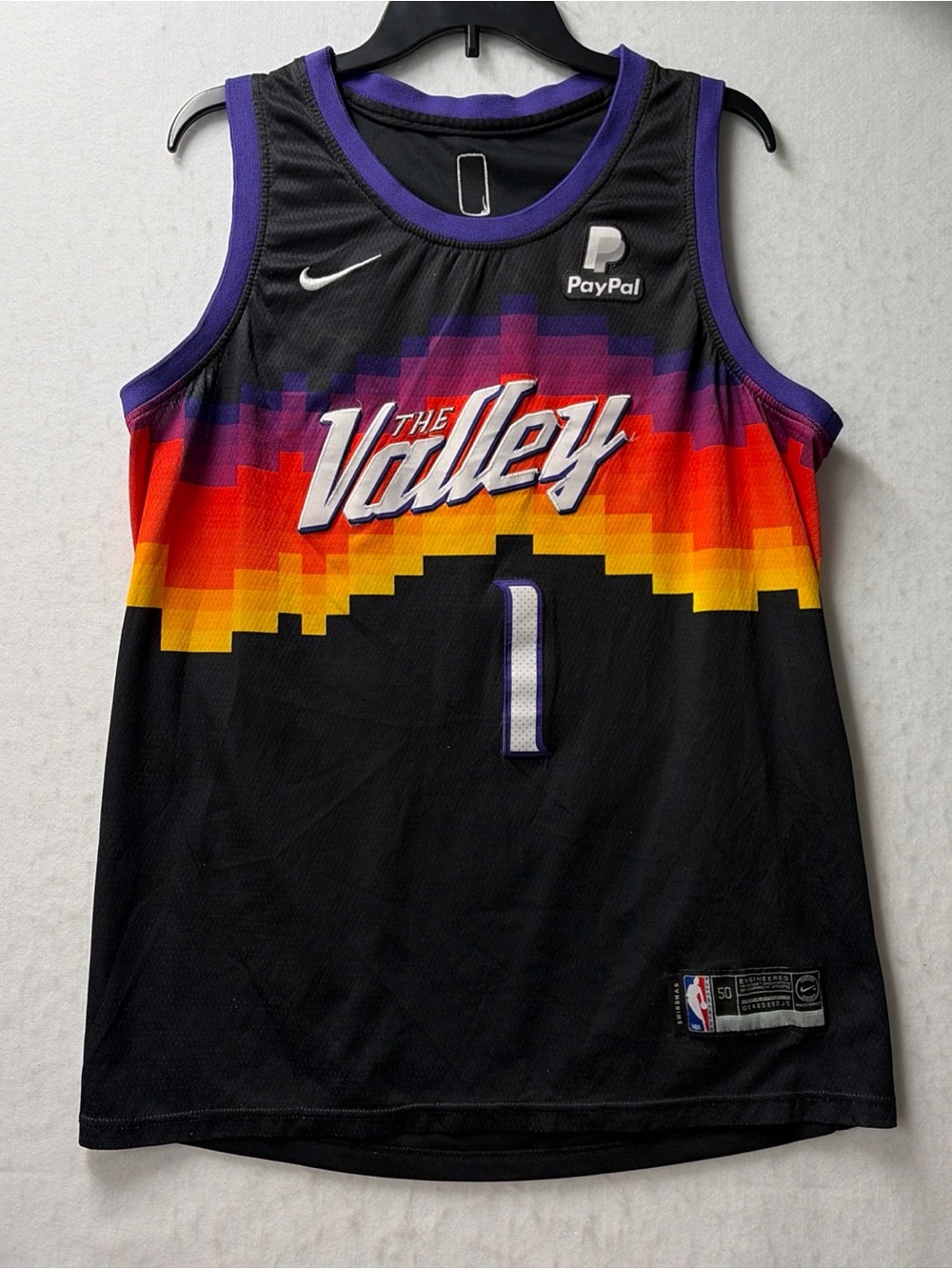 Nike Devin Booker Phoenix Suns Swingman Jersey The Valley City Edition Size 50